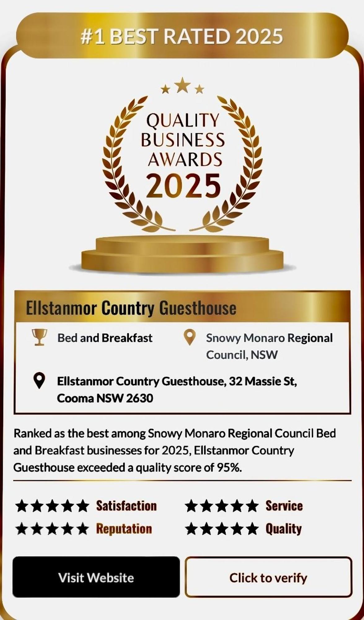 Ellstanmor Guesthouse Cooma Exterior photo